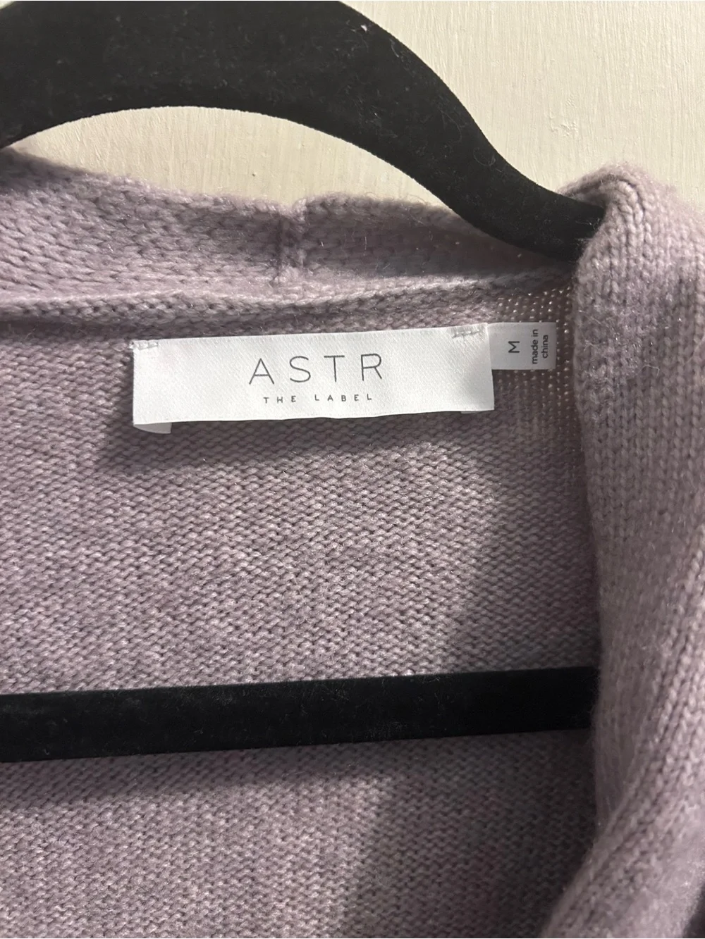 ASTR Lavender Wrap-Front Women’s Sweater NWOT Medium